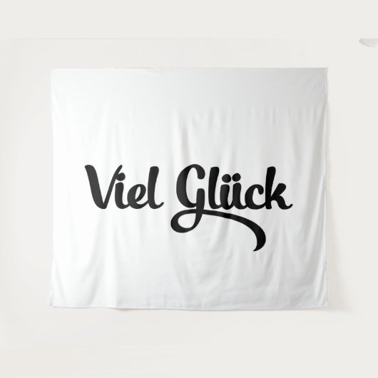 Viel Glück | Good Luck German Language タペストリー (正面(横))
