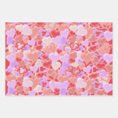 Viele Herzen in 3D-Optik - ラッピングペーパーシート (正面)