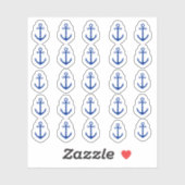 Viele kleine blaue Anker シール (シート)
