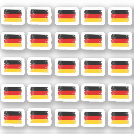 Viele kleine Deutschland Flaggen シール (正面)