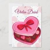 Vielen Dank,  Pralinen Herz  招待状 (正面)