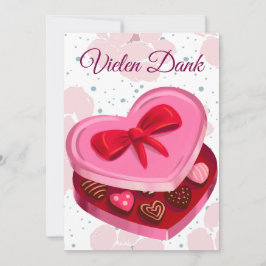 Vielen Dank,  Pralinen Herz  招待状
