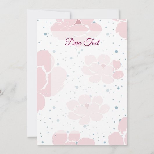 Vielen Dank,  Pralinen Herz  招待状 (裏面)