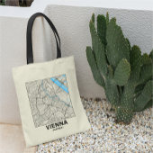 Vienna, Austria, City Map Tote Bag トートバッグ