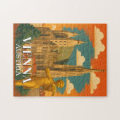 Vienna Austria Jigsaw Puzzle Vintage Travel ジグソーパズル (横)