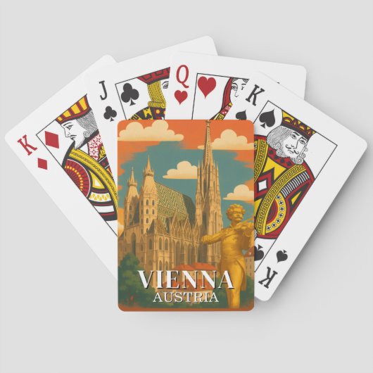 Vienna Austria Playing Cards Deck Vintage Travel トランプ (裏面)