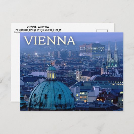 Vienna, Austria Postcard ポストカード (正面/裏面)