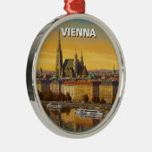 Vienna Austria Travel メタルオーナメント (右)