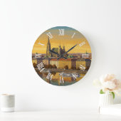 Vienna Austria Travel ラージ壁時計 (ホーム)