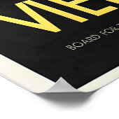 Vienna Austria Vintage Travel Poster ポスター (角)