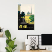 Vienna Austria Vintage Travel Poster ポスター (ホームオフィス)