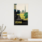 Vienna Austria Vintage Travel Poster ポスター (キッチン)