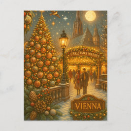 Vienna Christmas Market | Vintage Holiday Travel  ポストカード