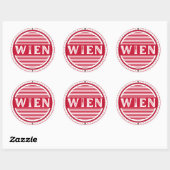 Vienna City Pride Emblem – Austrian Identity ラウンドシール (シート)