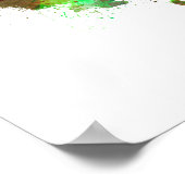 Vienna skyline in watercolor ポスター (角)