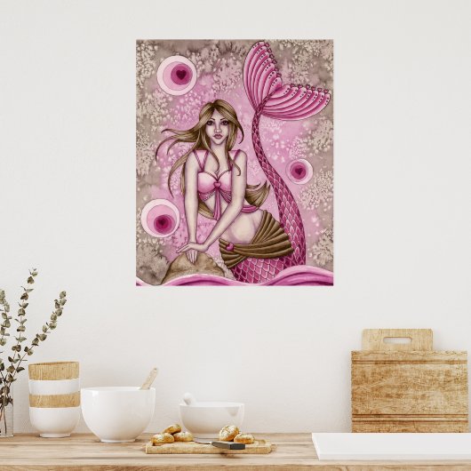 Vienna - Valentine's Day Mermaid Poster ポスター (キッチン)