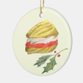 Viennese Whirls Biscuit and Holly Christmas セラミックオーナメント (左)