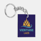 Vientiane Laos Southeast Asia キーホルダー (正面左)