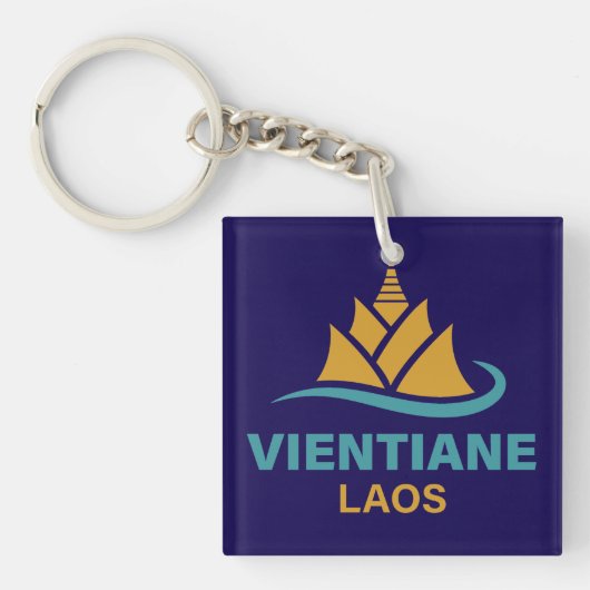 Vientiane Laos Southeast Asia キーホルダー (正面)