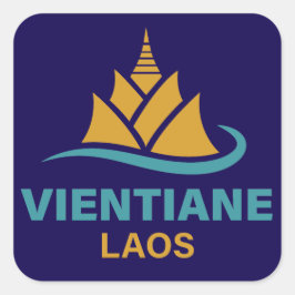 Vientiane Laos Southeast Asia スクエアシール
