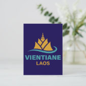Vientiane Laos Southeast Asia ポストカード (スタンド正面)