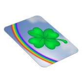 Vierblättriges Kleeblatt mit Regenbogen マグネット (右側)
