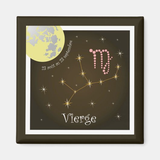 Vierge 23 août au 23 septembre Magnet マグネット (正面)