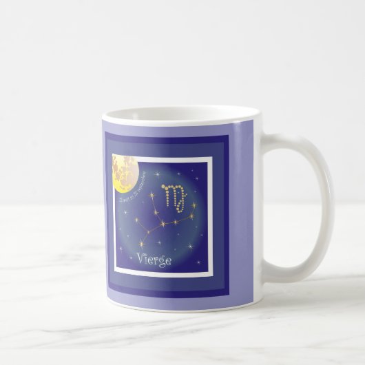 Vierge 23 août au 23 septembre Tasse コーヒーマグカップ (右)