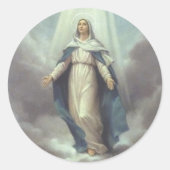 Vierge au Ciel ラウンドシール (正面)