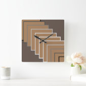 Vierkant スクエア壁時計 (ホーム)