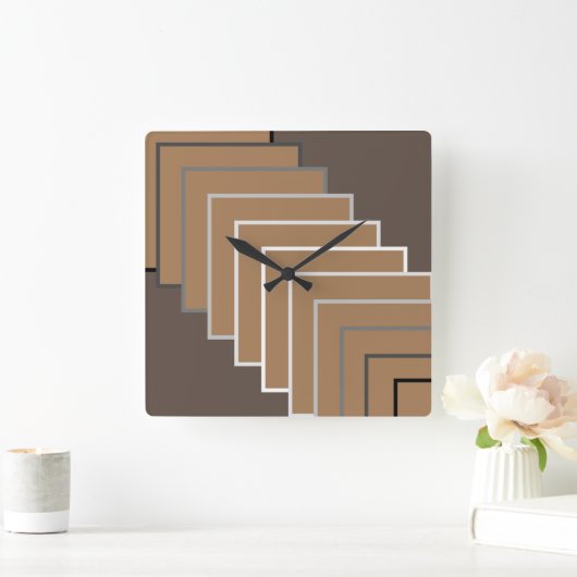 Vierkant スクエア壁時計 (ホーム)
