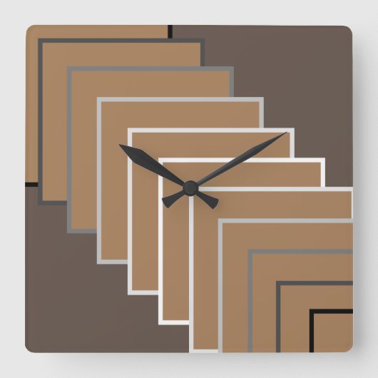 Vierkant スクエア壁時計 (正面)