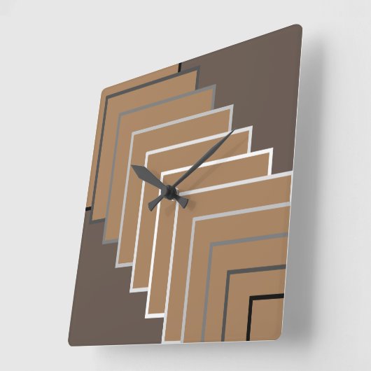 Vierkant スクエア壁時計 (傾斜)
