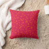 Vierkant sierkussen met botanische print クッション (ブランケット)