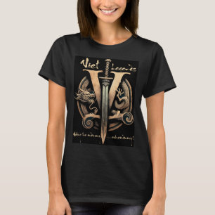 Viet LegendsブラックアルトロゴTシャツ Tシャツ