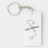 Viet*Mom! ベトナムの子供の母を祝うこと キーホルダー (正面)