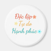 VIETNAM磁石 – 独立自律の幸福 マグネット (正面)