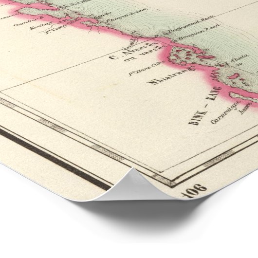 Vietnam, Asia 106 ポスター (角)