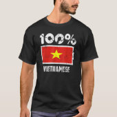 Vietnam Flag Support 100 Vietnamese Battery Power Tシャツ (正面)
