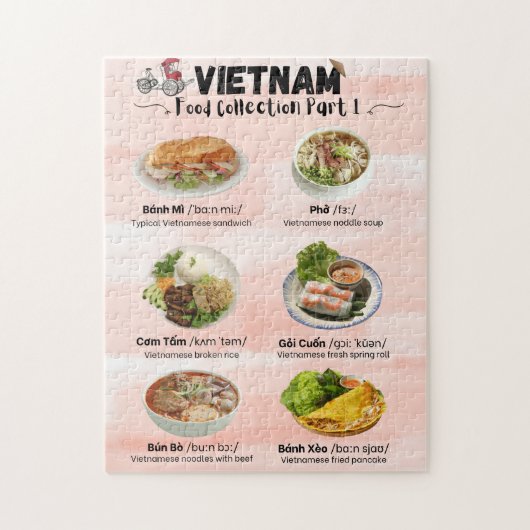 Vietnam Food Collection Puzzle ジグソーパズル (縦)