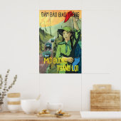 Vietnam Propaganda Poster Ensure traffic. Open the ポスター (キッチン)