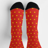 Vietnam Socks, patriotic Vietnamese Flag fashion ソックス (上部)