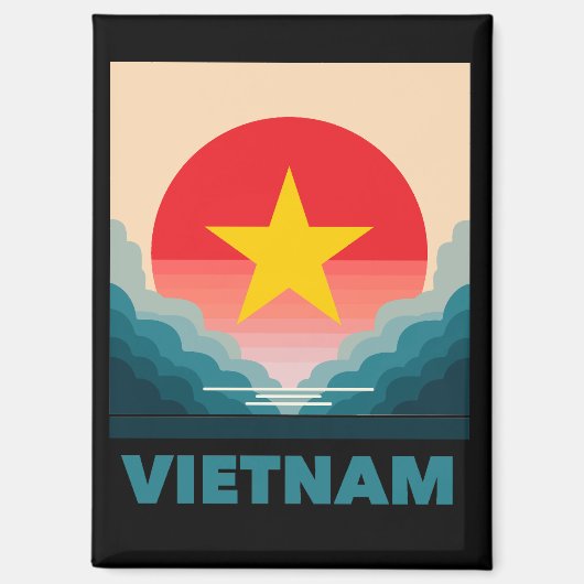 Vietnam Southeast Asia マグネット (正面)