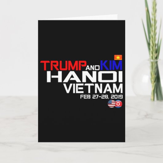 Vietnam Suummit Kim And Trump T Shirt  カード (正面)