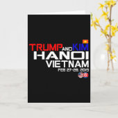 Vietnam Suummit Kim And Trump T Shirt  カード (黄色い花)