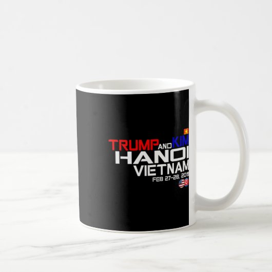 Vietnam Suummit Kim And Trump T Shirt  コーヒーマグカップ (右)