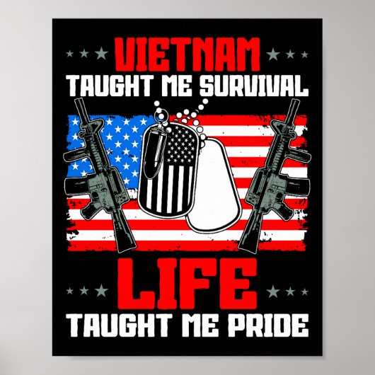 Vietnam taught survival. life taught pride. premiu ポスター (正面)