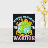 Vietnam Vacation 2026 Travel Making Memories Famil カード (黄色い花)