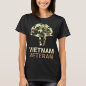 Vietnam Veteran Camo Helmet Tシャツ (正面)