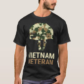 Vietnam Veteran Camo Helmet Tシャツ (正面)
